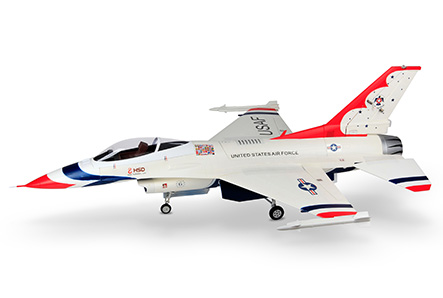 HSDJETS J-F16 Foam Turbine White Red