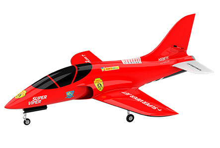 HSDJETS 1800mm Super Viper FRP Turbine Red