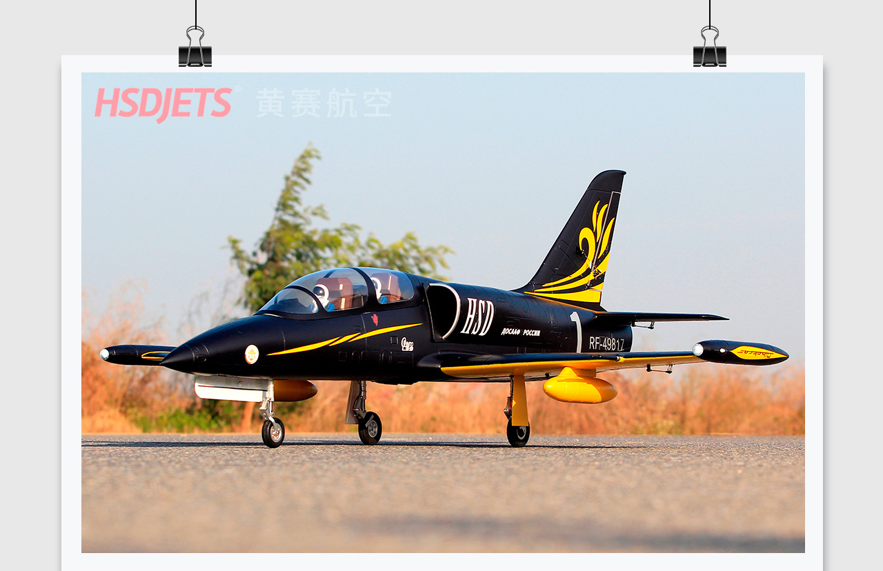 HSDJETS S-EDF120mm HL-39 Black gold Colors-Electric Airplanes-HSDJETS