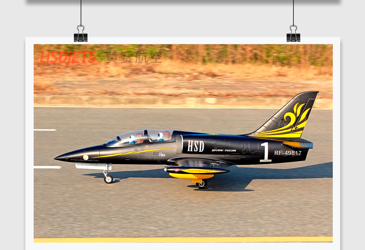 HSDJETS S-EDF120mm HL-39 Black gold Colors-Electric Airplanes-HSDJETS
